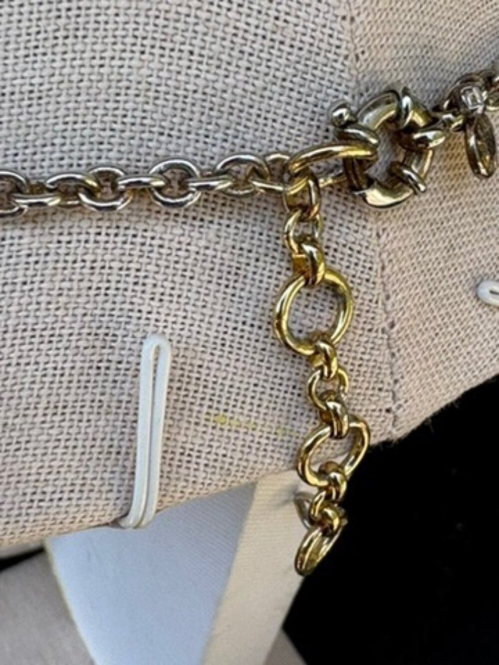 J. Crew Carl Cluster Pearl Gold Tone Necklace Vintage - Picture 6 of 7